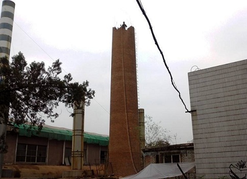 煙囪人工拆除作業(yè)的施工步驟及安全技術(shù)