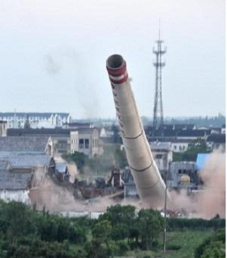 安慶高空拆除-煙囪爆破拆除新聞