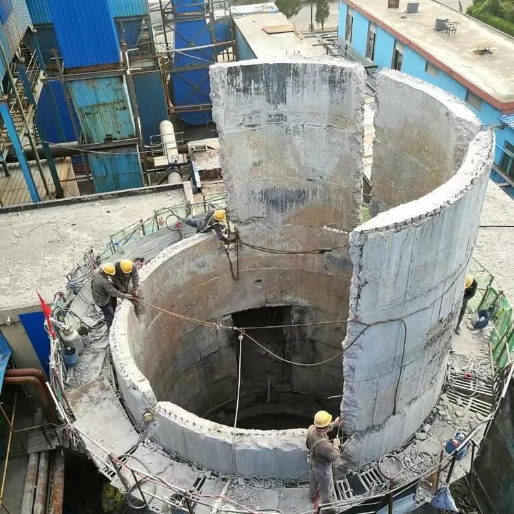 安慶煙囪人工拆除的施工步驟
