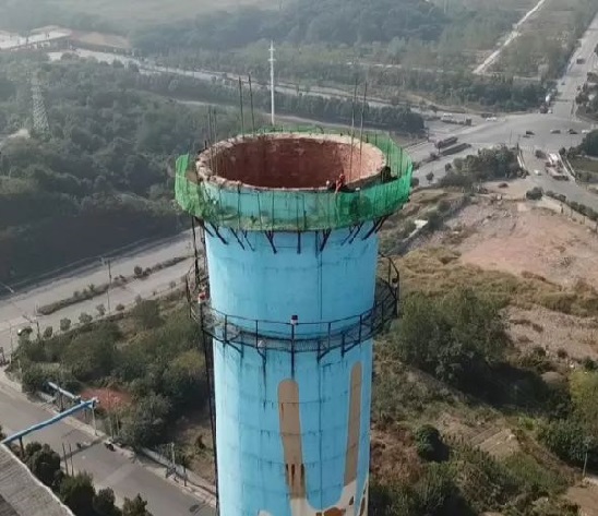 安慶煙囪人工拆除——安全快捷